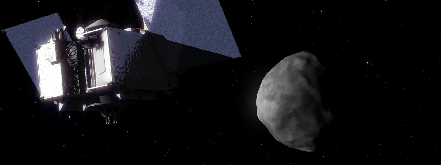 Artist's Concept of OSIRIS-Rex Nearing Asteroid Bennu