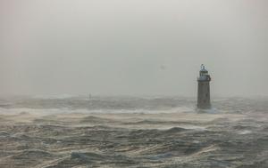 Sea conditions created by Storm Eunice