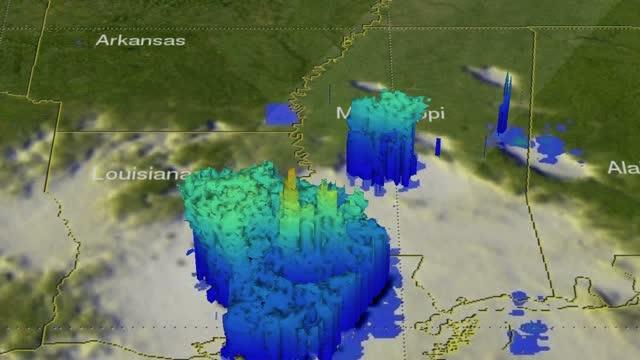 Rainfall Measurements from GPM (animation)