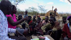 Turkana pastoralist warriors in Kenya