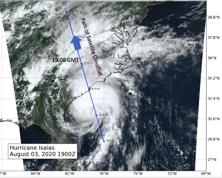 GOES-East image of Isaias