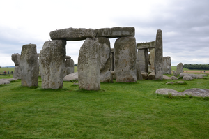 The solstitial axis of Stonehenge viewed from the entrance