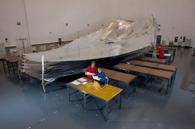 Webb Telescope Sunshield Model