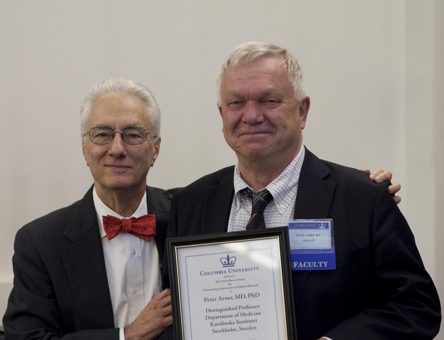 Dr. Rudolph L. Leibel and Dr. Peter Arner