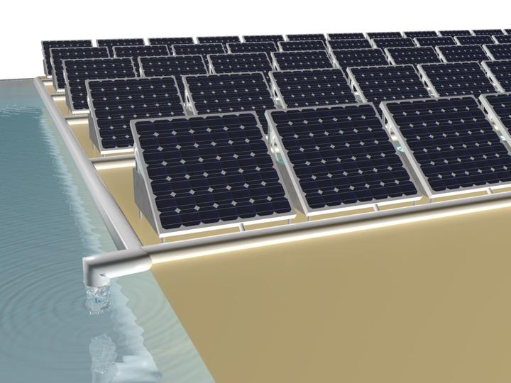 solar powered desalination device