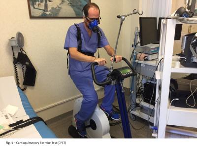 Experiments carried out using exercise bike