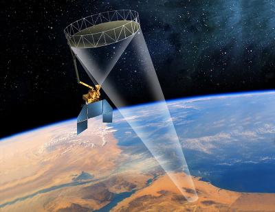 Artist's Concept of NASA's Soil Moisture Active Passive Mission
