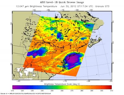 Derecho's Intense Convection off the New Jersey Coast