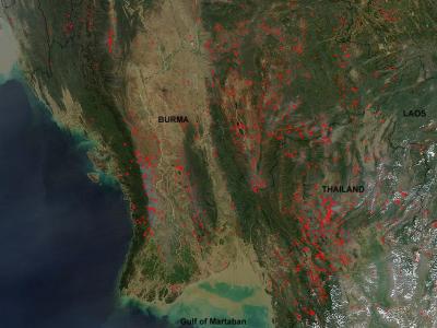 Fires in Indochina