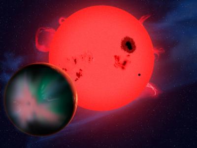 Planet Orbiting a Red Dwarf Star