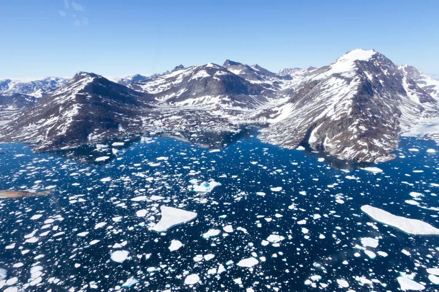 Greenland Mountains and Sea Ice