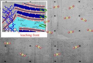 Relationship between the carbonation of cementitious materials and water transport phenomena