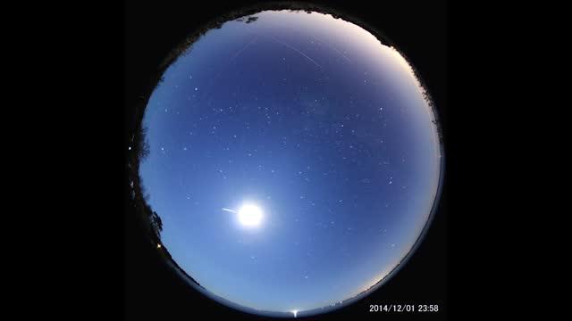 Time-lapse Photography of Phoenicid Meteor Shower