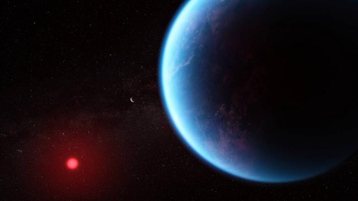 Artist’s concept shows what exoplanet K2-18 b could look like