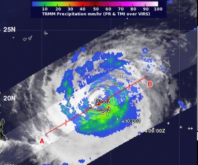 ASA's TRMM Satellite Passed over Typhoon Prapiroon