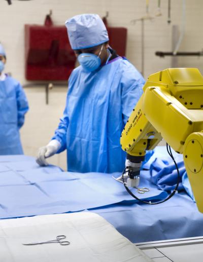 Robotic Scrub Nurse with Graduate Student
