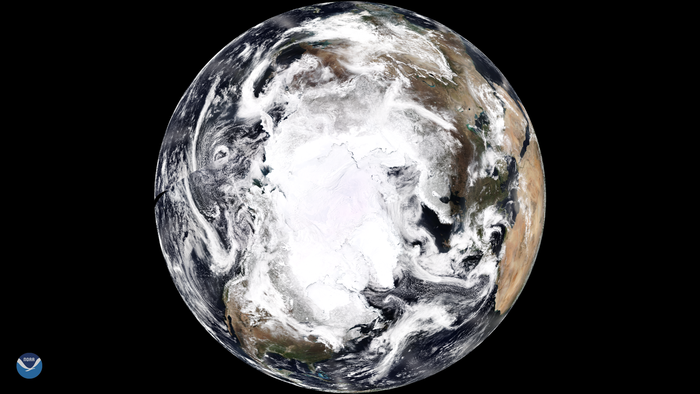 Earth's North Pole from space [IMAGE] | EurekAlert! Science News Releases