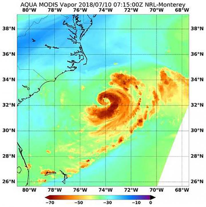 Tropical Storm Chris gives NASA satellite a s EurekAlert!