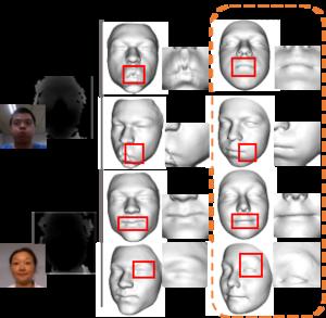 Comparison with the state-of-the-art depth-based method, FDR. RGB images serve solely as visual references here and are not used as inputs in the reconstruction algorithm.