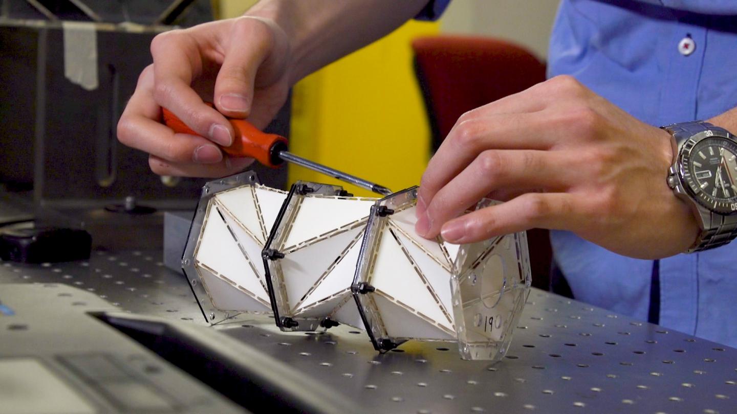Origami based impact mitigation via rarefacti eurekalert 