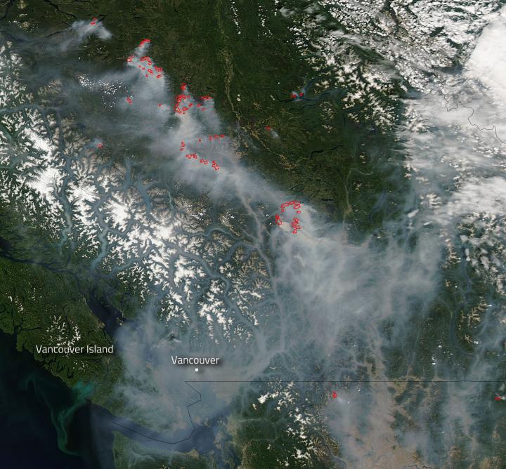 Smoke From British Columbia Fires Heading To Eurekalert 3129