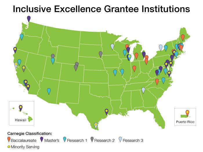 Inclusive Excellence Grantee Institutions