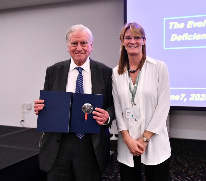 Valentin Fuster, MD, PhD, President of Mount Sinai Fuster Heart Hospital and Physician-in-Chief of The Mount Sinai Hospital  received the Distinguished Medal from ESCI for 2024