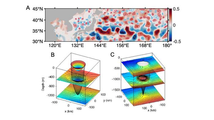 Schematic of mesoscale eddies’ structures.