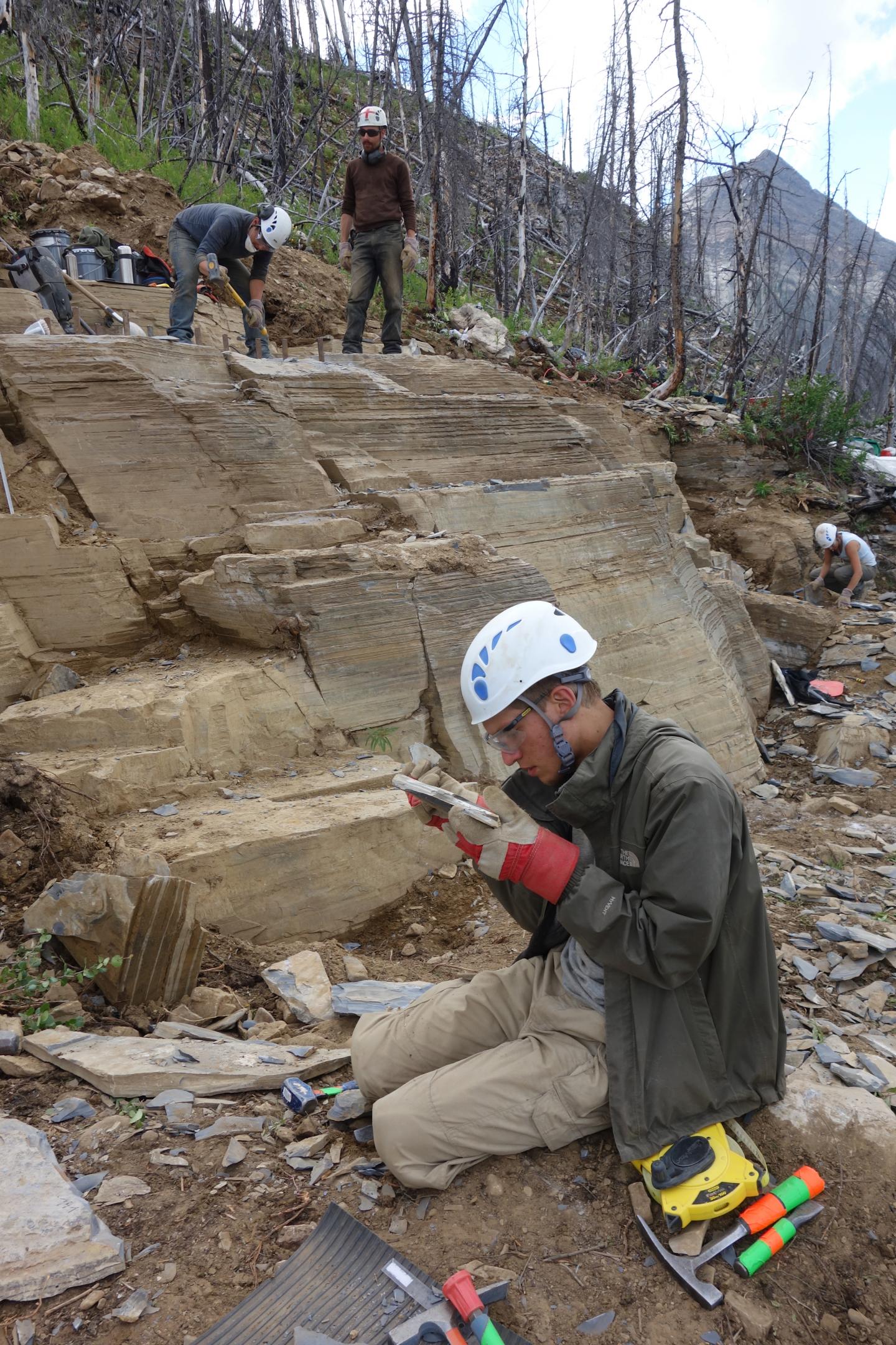 Crew at Marble Canyon Quarry Site