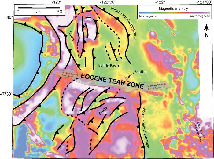 Magnetic anomalies in Puget Sound