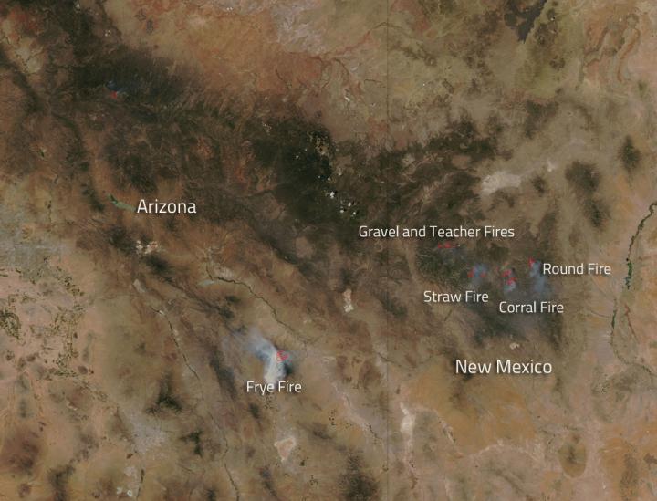 Summer Fires Persist in Southwestern US