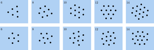 Metastable states of floating crystals