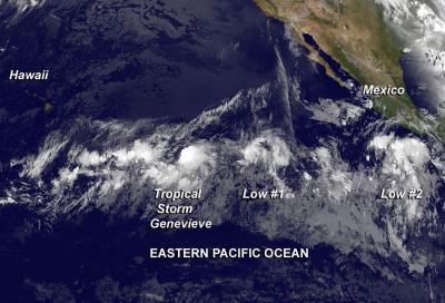 GOES Image of Genevieve