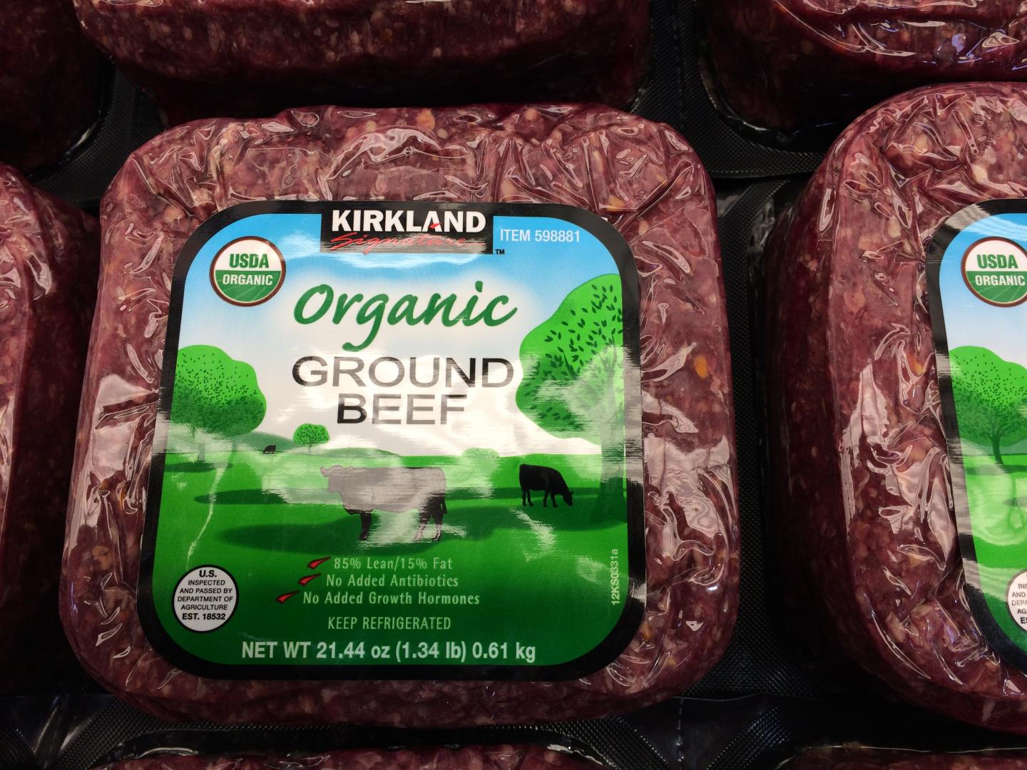 Example of Organic Beef Product with Several Production Attribute Claims on the Label