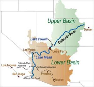 A Map of the Colorado River Basin