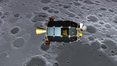 Artist's Concept of NASA's Lunar Atmosphere and Dust Environment Explorer
