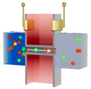 There is a largely untapped energy source along the world’s coastlines: the difference in salinity between seawater and freshwater. A new nanode