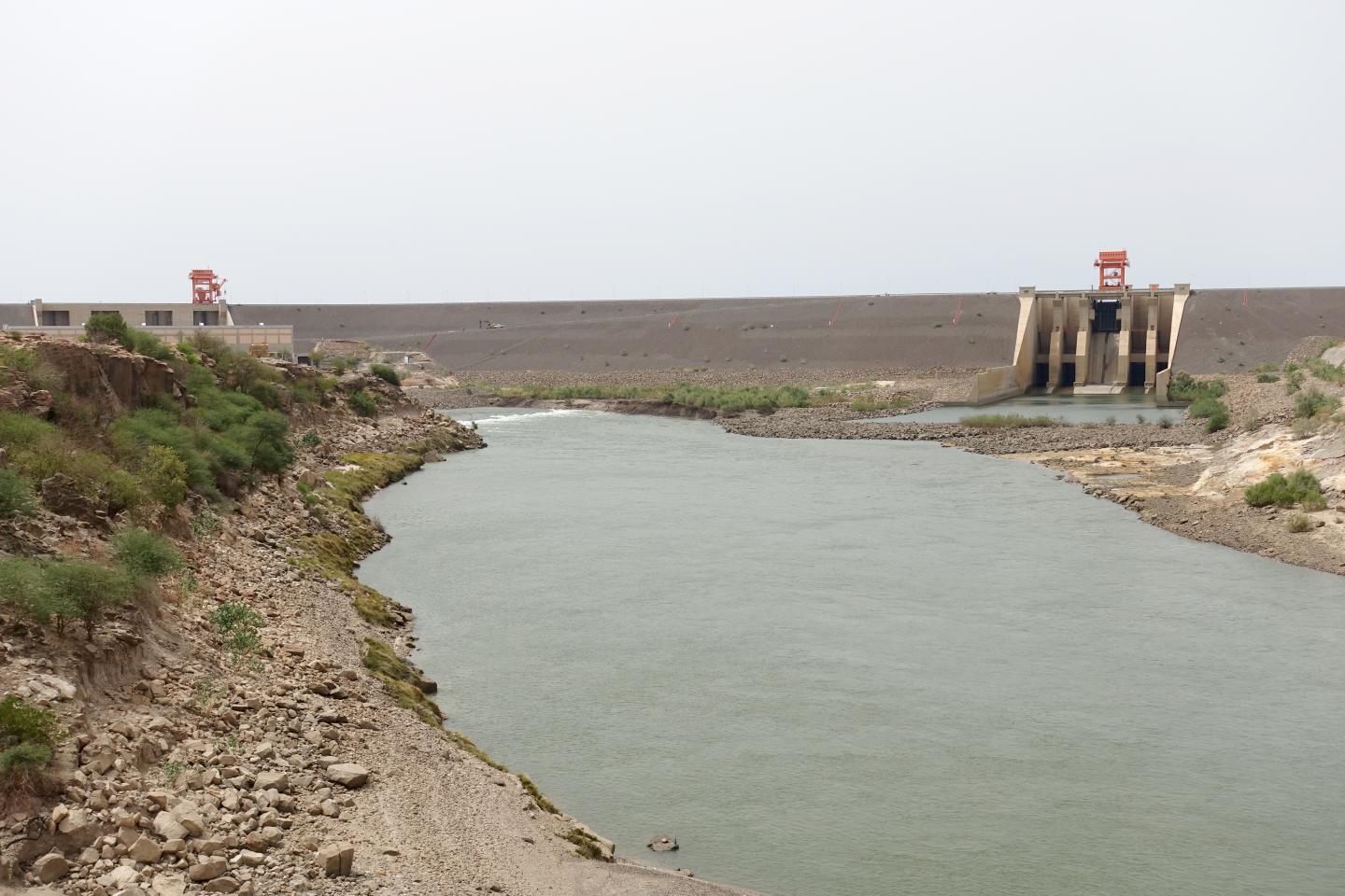 Dam on the Upper Atbara river in Sudan