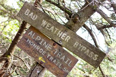 Bad Weather Bypass Sign