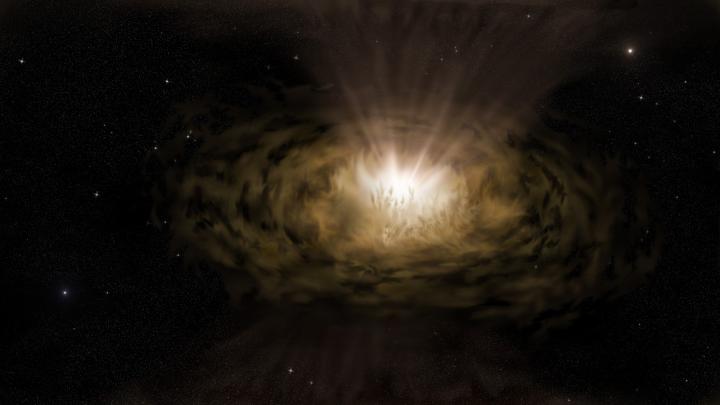 Active Galactic Nucleus Illustration