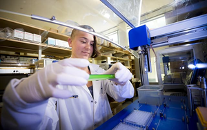 Student in UC San Diego Lab