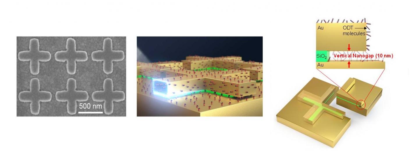 SEM images of the metamaterial absorber and schematic of the microstructural model
