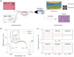 Modulation performances of plasmonic metafiber EOMs.