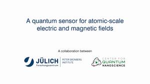 Video: A quantum sensor for atomic-scale electric and magnetic fields