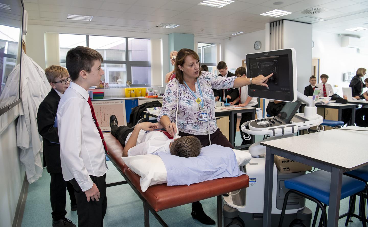 Children taking part in LifeLab