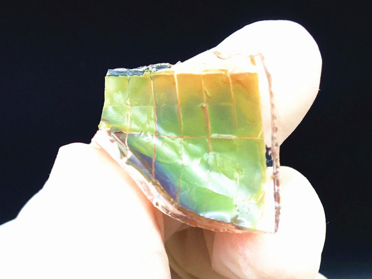 A chameleon-inspired smart skin changes color