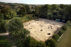 The excavations took place at Lyminge, Kent