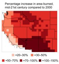 Increase in Area Burned by Wildfires