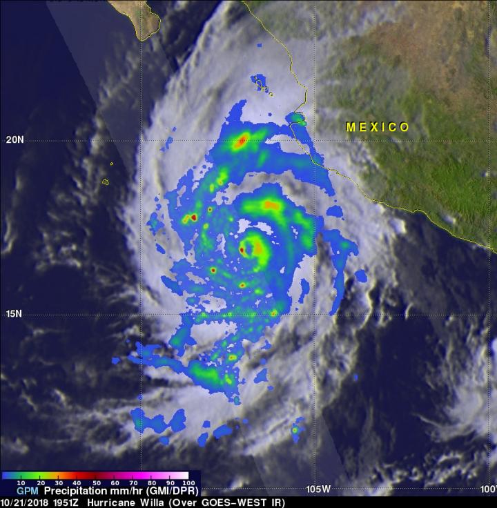 GPM Image of Willa