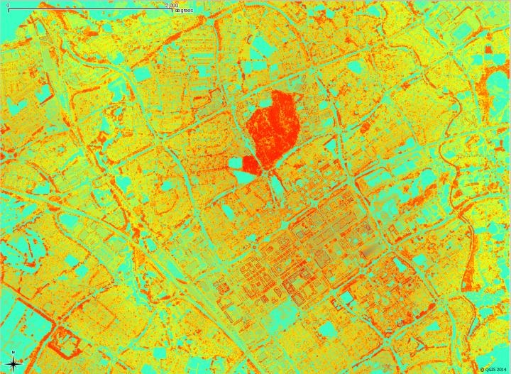Height Variance of Vegetation in Milton Keynes